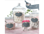 Chalk Style Flower Glass Clings - set of 12