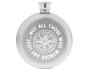 Compass Round Hip Flask