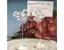 Crystal Butterfly Place Card Holders - White