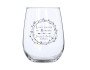 Cupid's Wreath Stemless Wine Glass