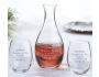 Scroll Decanter & Stemless Wine Glass Set