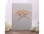 Embroidered Motif Accordion Guestbook