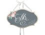 Floral Chalk Chair Sign - Mr