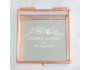 Floral Rose Gold Glass Jewellery Box