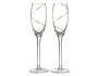 Gold Swirl Toasting Glass Set