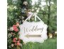 Gold Wedding Arrow Sign