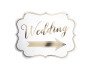 Gold Wedding Arrow Sign