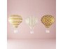 Gold & White Hot Air Balloon Paper Lanterns