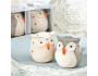 Gray Owl Salt and Pepper Shakers