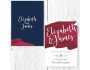 Burgundy Navy Theme Invite