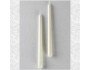 Ivory Taper Candles - set of 2