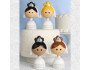 Kokeshi Bride Cake Toppers