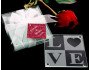 LOVE Glass Coasters Favors