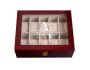 Leaf Monogram Mahogany Watch Box - 10 Slots