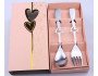 Pink Fork and Spoon Set Favors