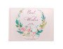 Pink Wreath Guest Book