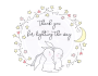 Rabbit Star Wreath Tags/Stickers