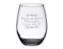 Scroll Stemless Wine Glass