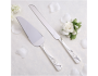 Silver Rings Knife & Server Set