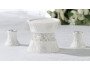 White Candle Holder Set