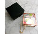 Elegant Script Tropical Rose Gold Glass Jewellery Box