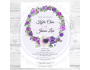 Violet Wreath Invite