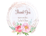 Warm Wishes Floral Tags/Stickers