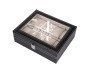 Leaf Monogram Black Watch Box - 10 Slots