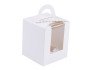 Cupcake Box with Handle - White
