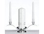 White Rhinestone Candle Set