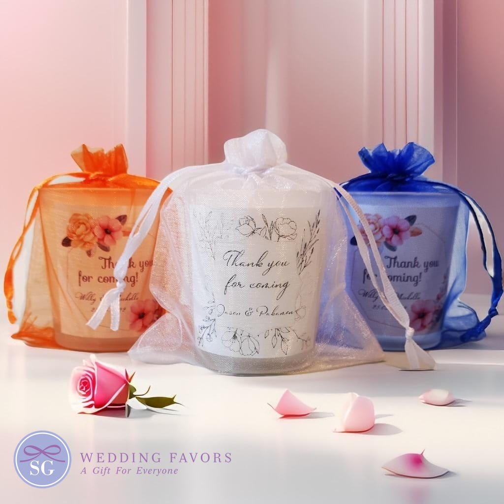 natural soy wax candle favors